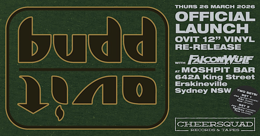BUDD Official Launch OVIT 12" Vinyl Re-Release - Sydney