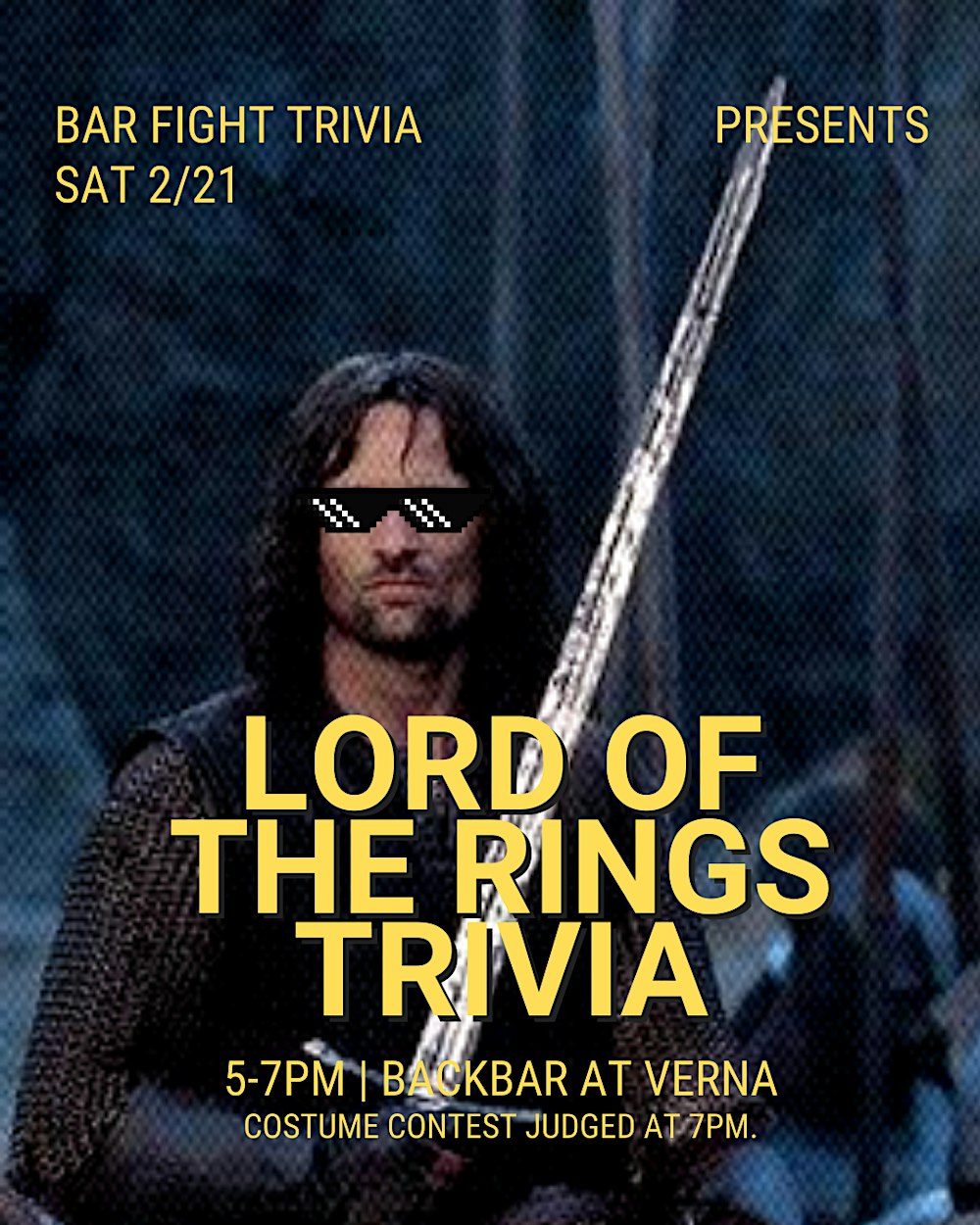 Lord of the Rings Trivia at Backbar (at Verna)