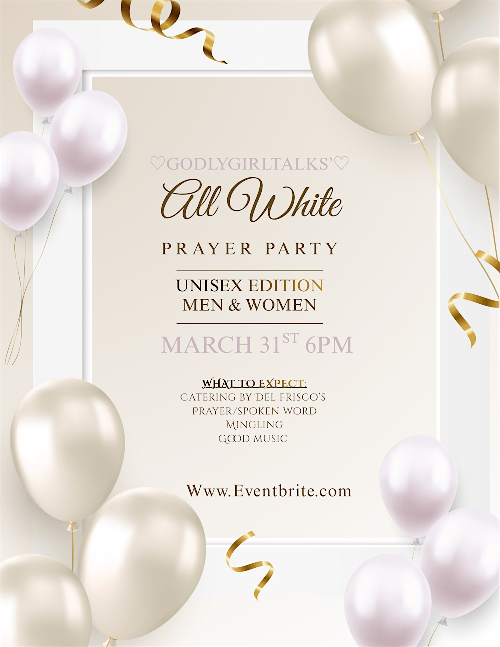 GodlyGirlTalks’ All White Prayer Party