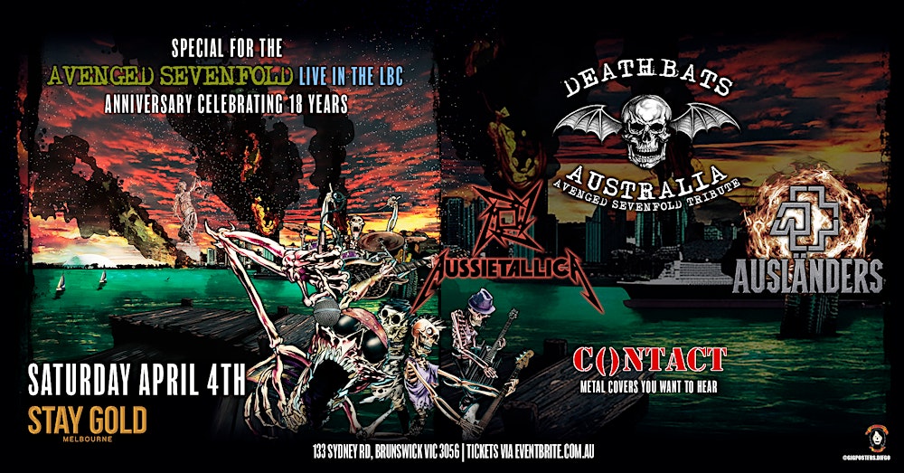 Deathbats Australia - A7X Tribute  with all star cast!