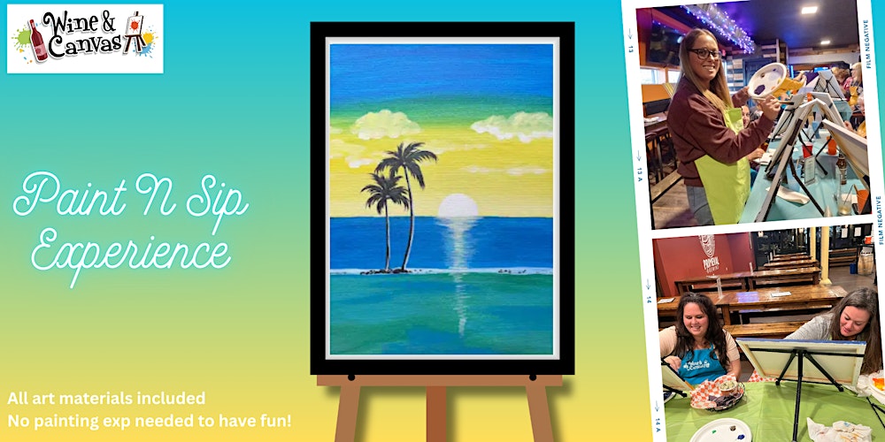 Tampa Canvas and Wine Night – Caribbean Sunset