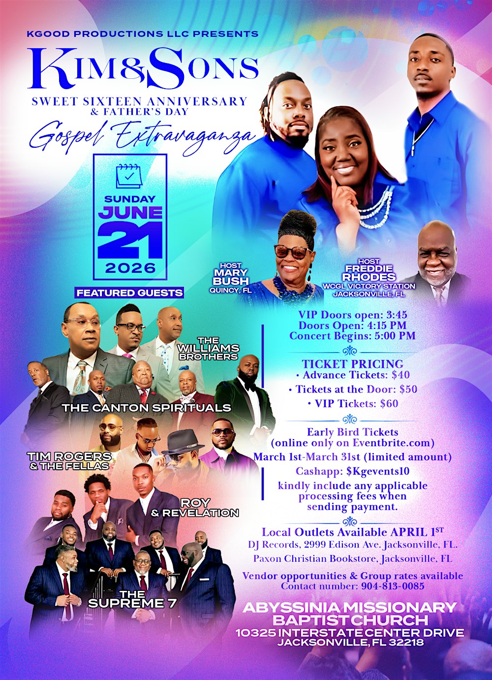 Kim & Sons Sweet Sixteen Anniversary & Father's Day Extravaganza