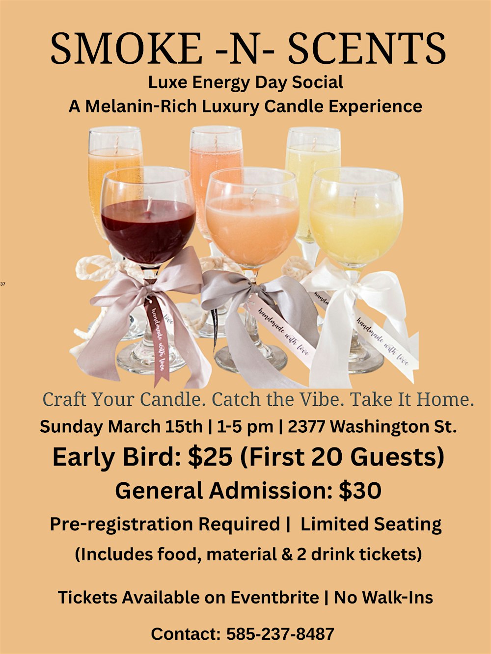 Smoke-N-Scents Golden Hour Pour (Luxe Energy Day Social) A Signature Exp.