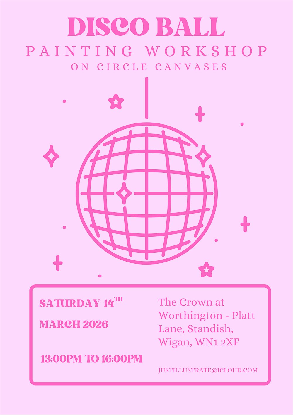 Disco Ball Painting with Dinner