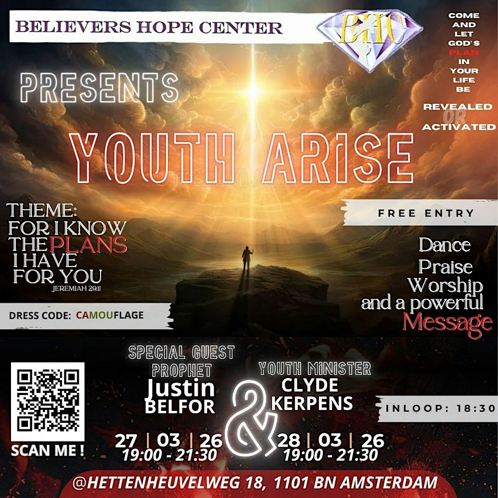 Youtharise Theme: I know the plans I have for you Jeremiah 29:11