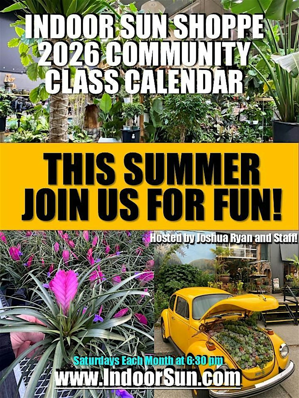 Indoor Sun Shoppe Community Classes - March 21st Spring/Live Easter Basket