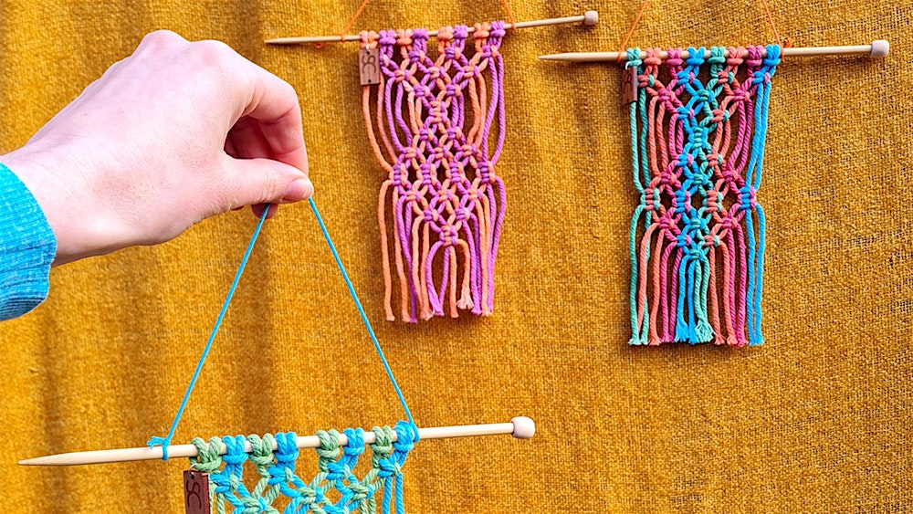 Create a Small Macramé Wall Hanging - Fishponds