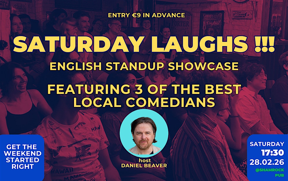 Saturday Evening Laughs !!! - English Comedy Showcase @Shamrock Irish Pub