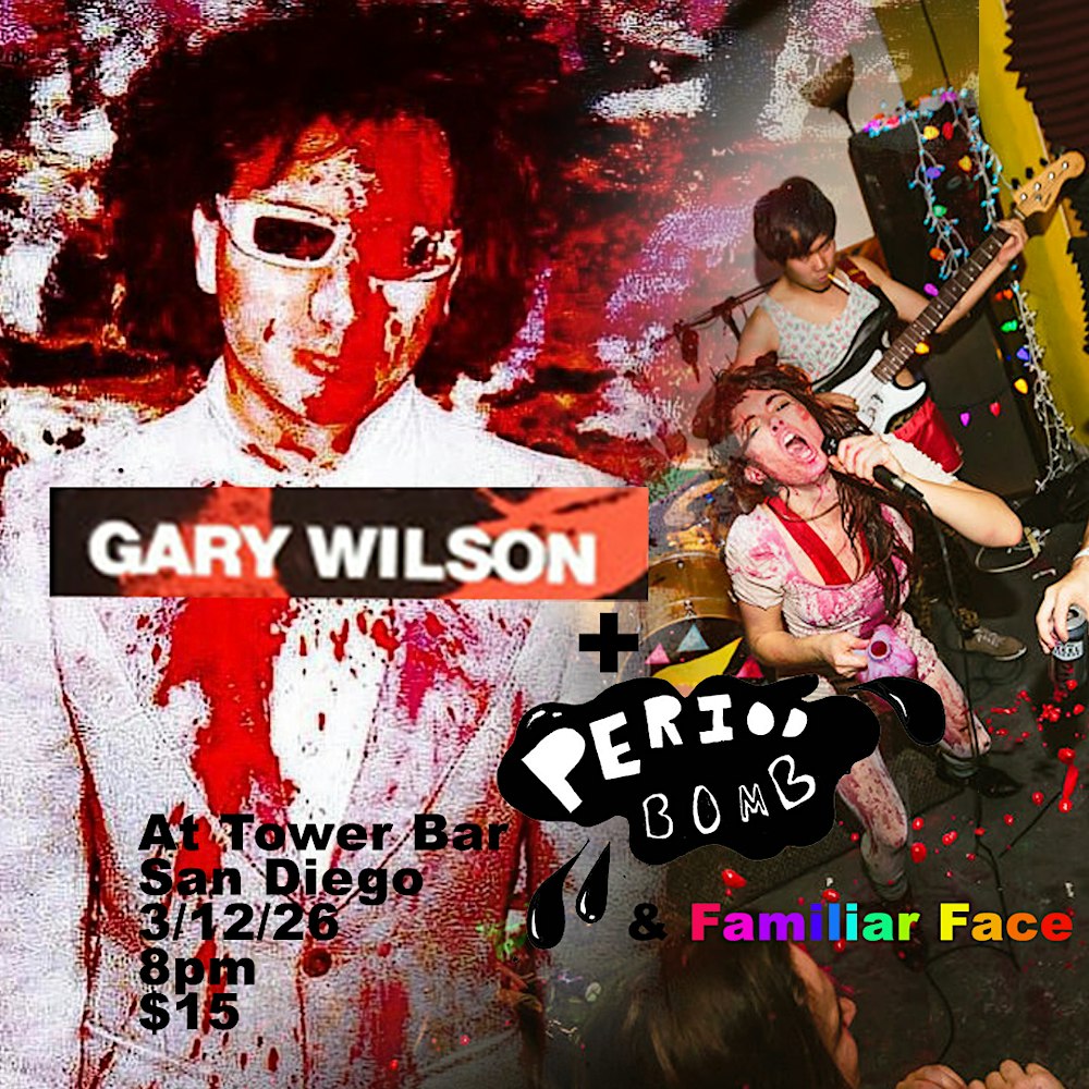 Gary Wilson, Period Bomb, Familiar Face @ The Tower Bar