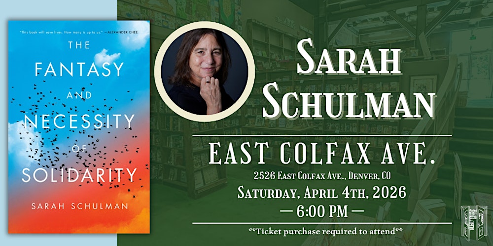 Sarah Schulman Live at Tattered Cover Colfax