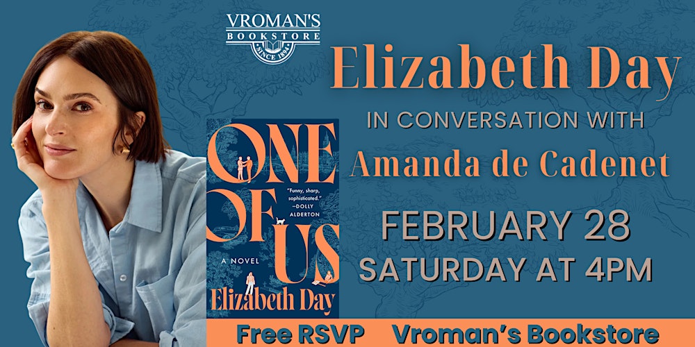 Elizabeth Day, with Amanda de Cadenet, discusses & signs One of Us
