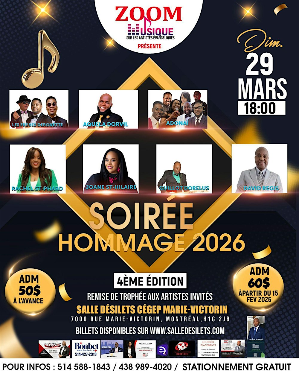 Soirée Hommage aux Artistes Évangéliques  - Quatrième édition