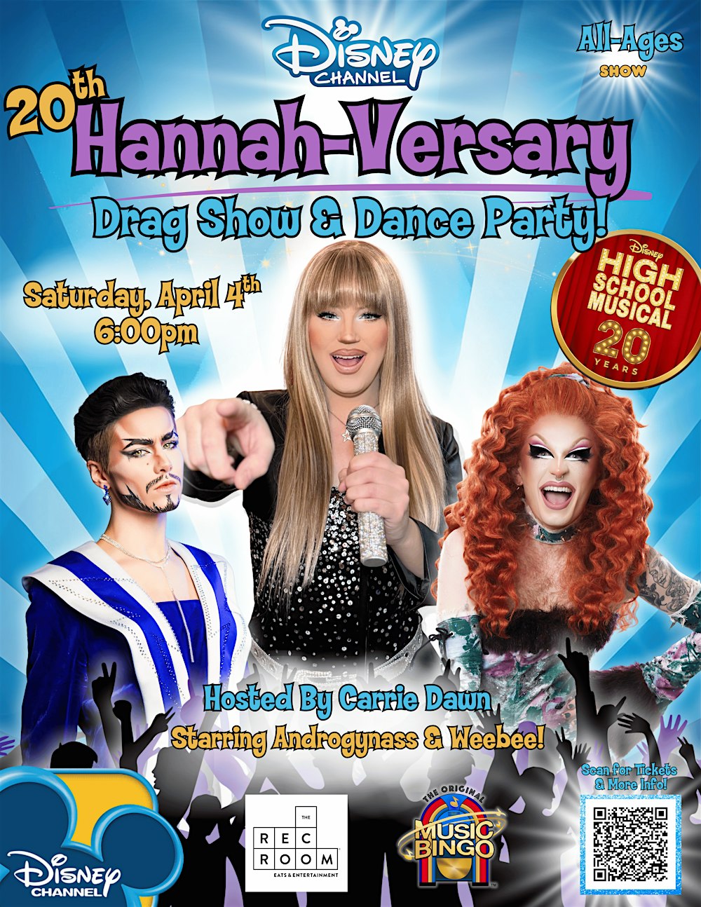Disney Channel 20th Hannah-Versary Drag Show & Dance Party!