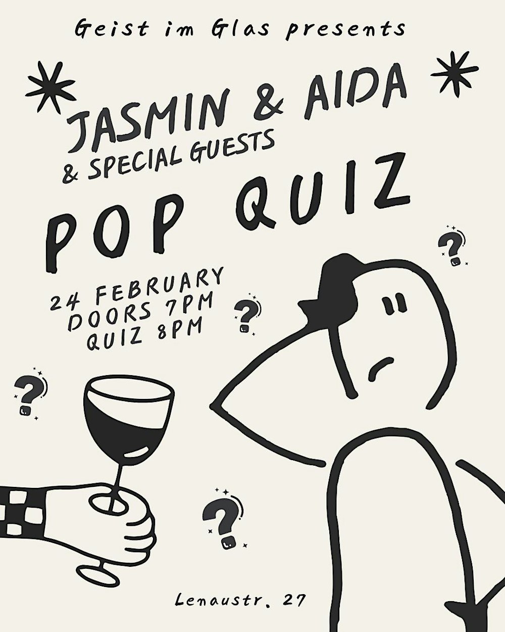 Geist presents The Pop Quiz with Jasmin & Aida & Special Guests