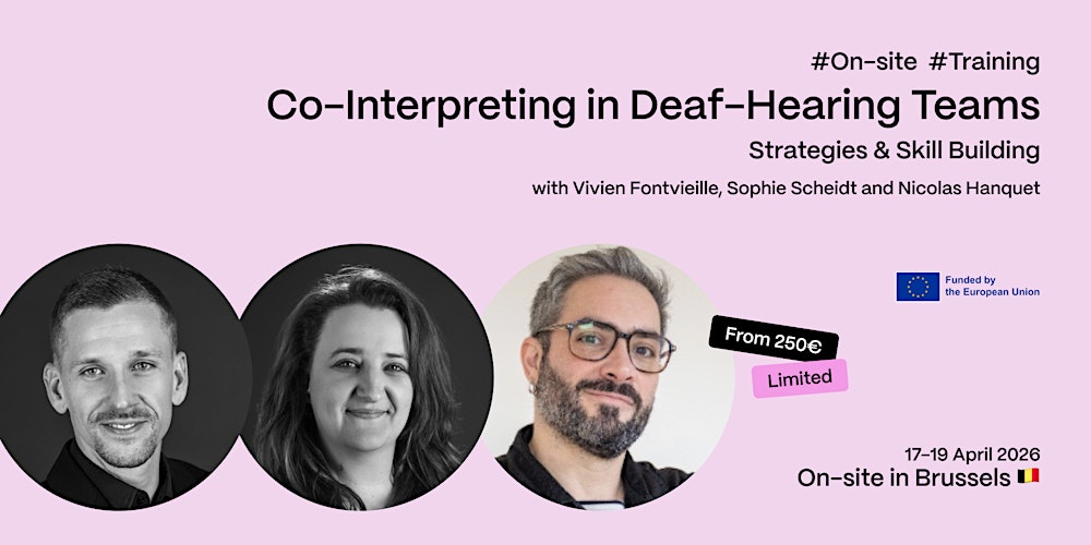 Co-interpreting training for deaf-hearing teams