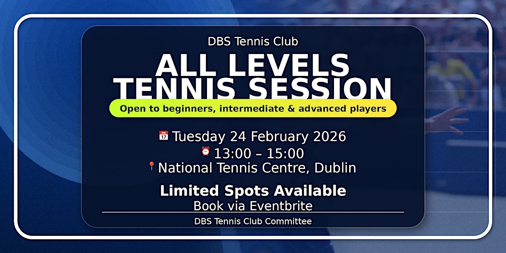 DBS Tennis Club: All Levels Tennis Session