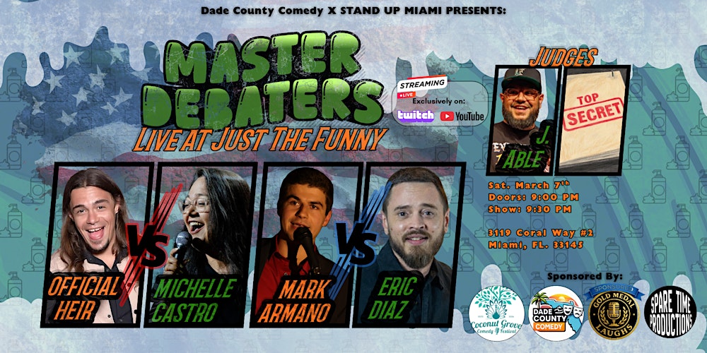 Stand Up Miami x Master Debators