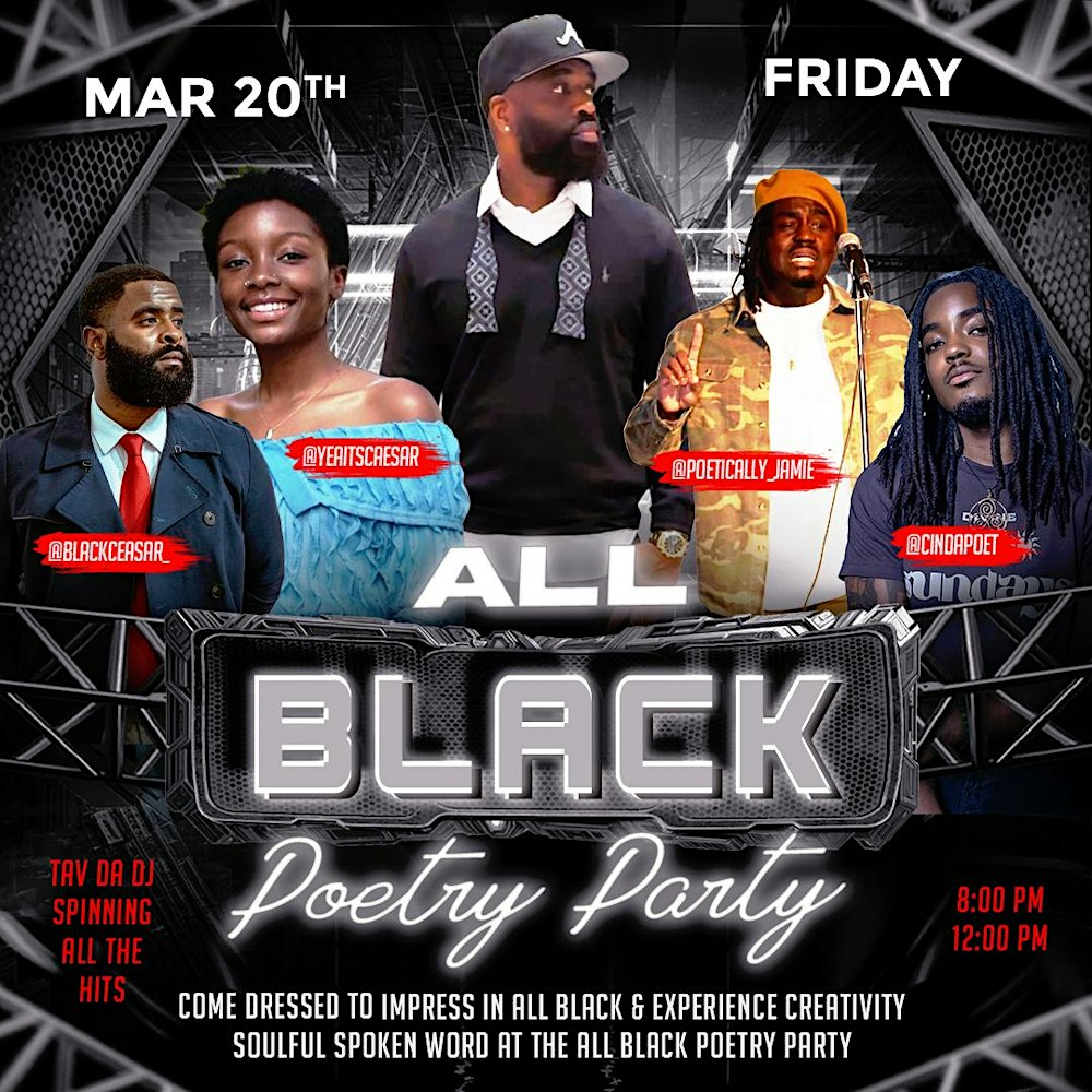 All Black Poetry Party!