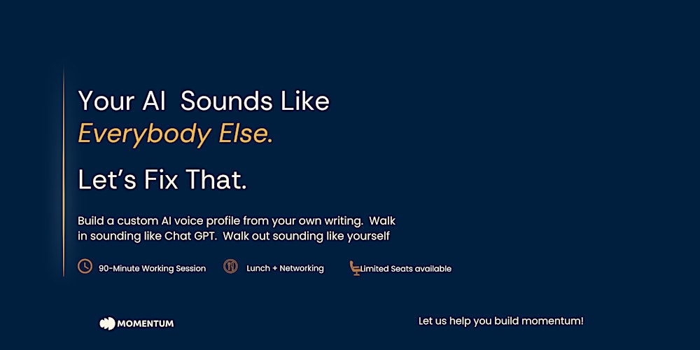 Your AI Sounds Like Everyone Else. Let's Fix That.
