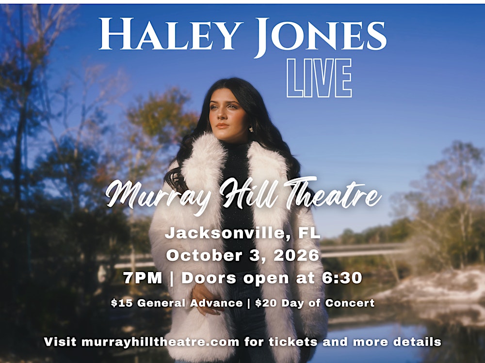 Haley Jones Live at Murray Hill Theatre Oct 3, 2026