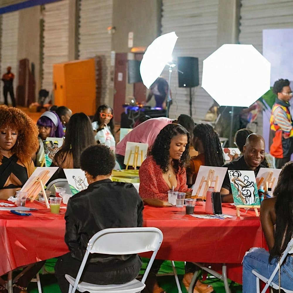 Paint N Flow: Miami #1 Sip and Paint + Open Mic Experience