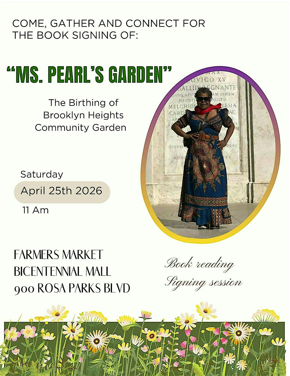 Book Signing for "Ms Pearl's Garden"