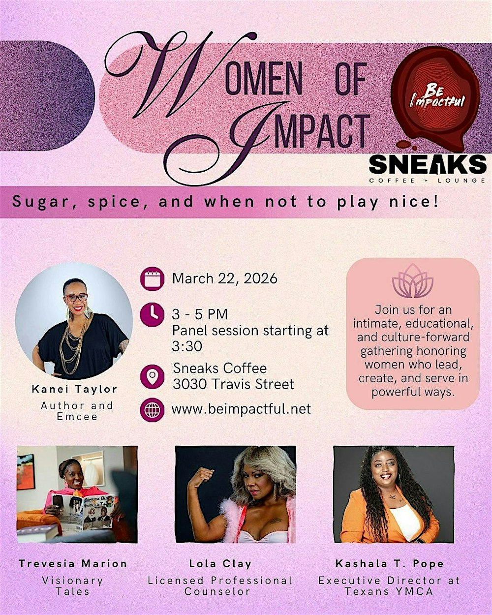 Women of Impact: Sugar, Spice, & When Not to Play Nice