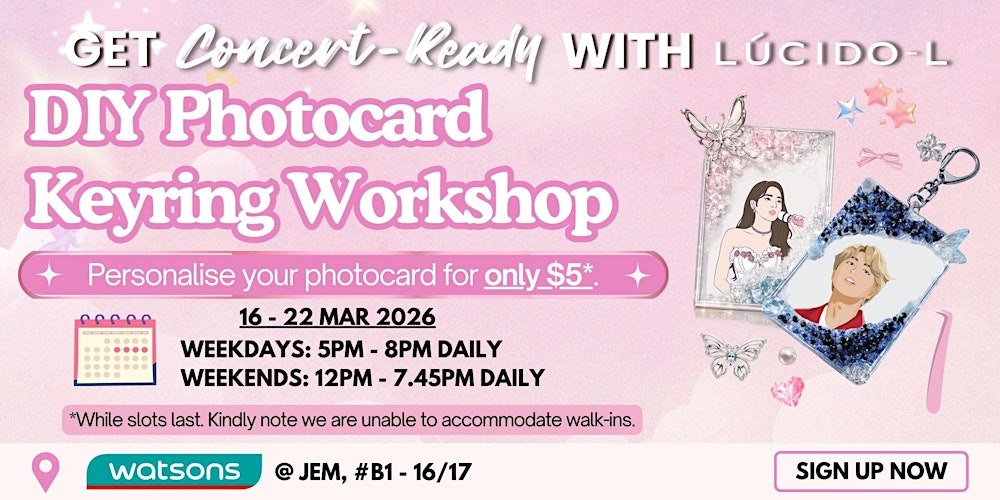 DIY Photocard Keyring Workshop with LUCIDO-L [JEM]
