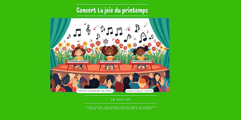 Concert La joie du printemps - Samedi 28 mars 15h