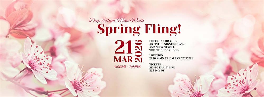 Spring Fling! Wine Walk