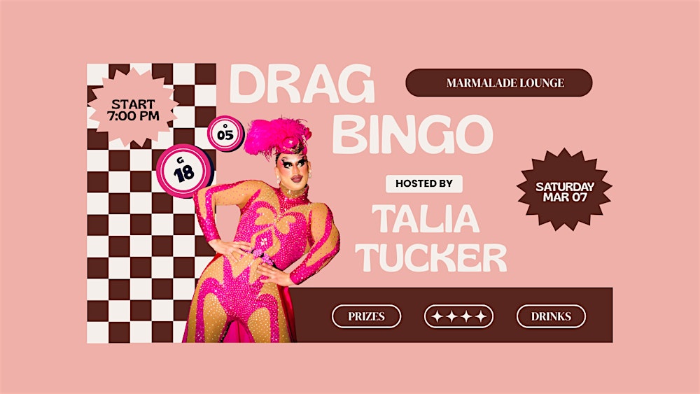 Drag Bingo hosted by Talia Tucker