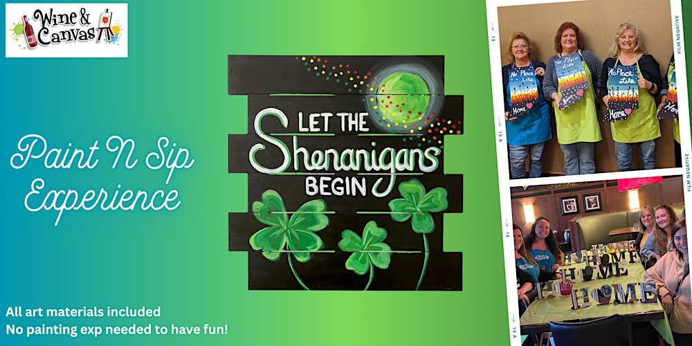 Tampa Paint Party – Shenanigans Wood Sign