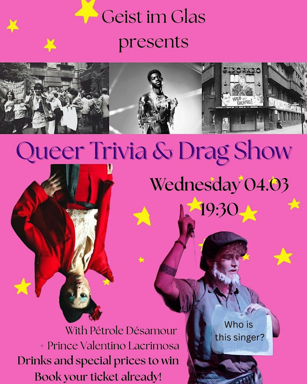 Geist Presents: Queer Trivia and Drag show