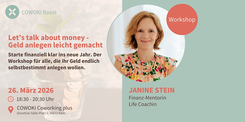 Let’s talk about money – Geld anlegen leicht gemacht