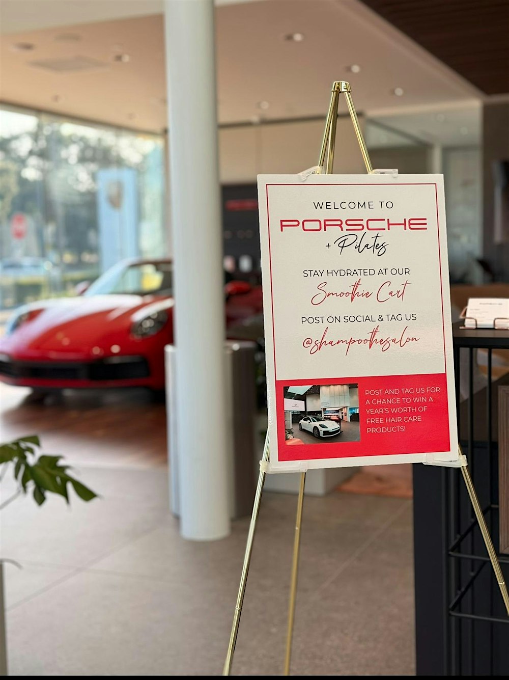 Pilates & Porsches:  Sponsored by Shampoo the Salon