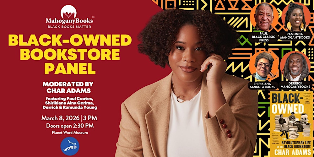 Black-Owned Bookstore Panel w/ Author Char Adams