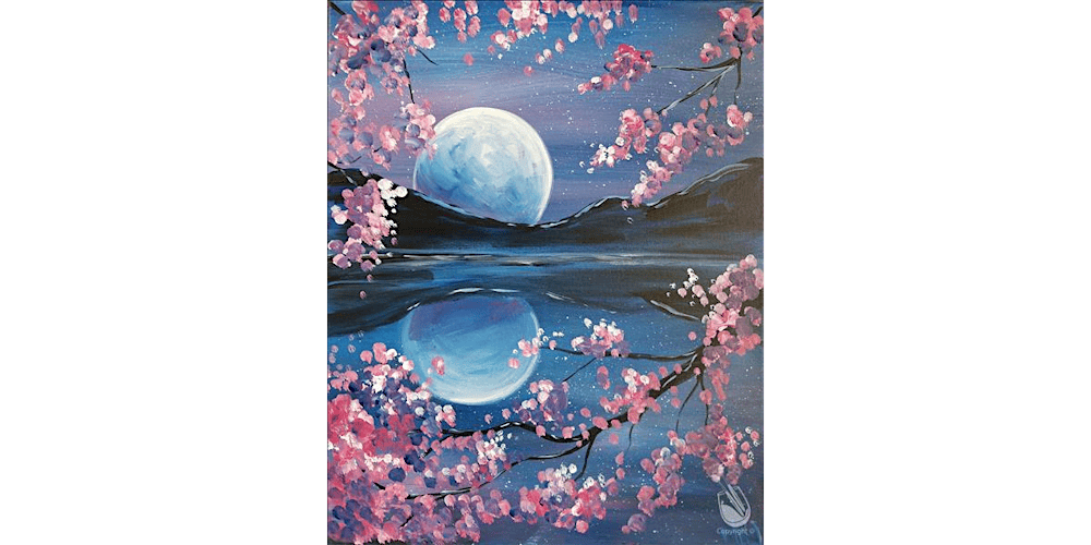 Blooming Lake Water Reflections - Paint and Sip in San Antonio | Classpop!™