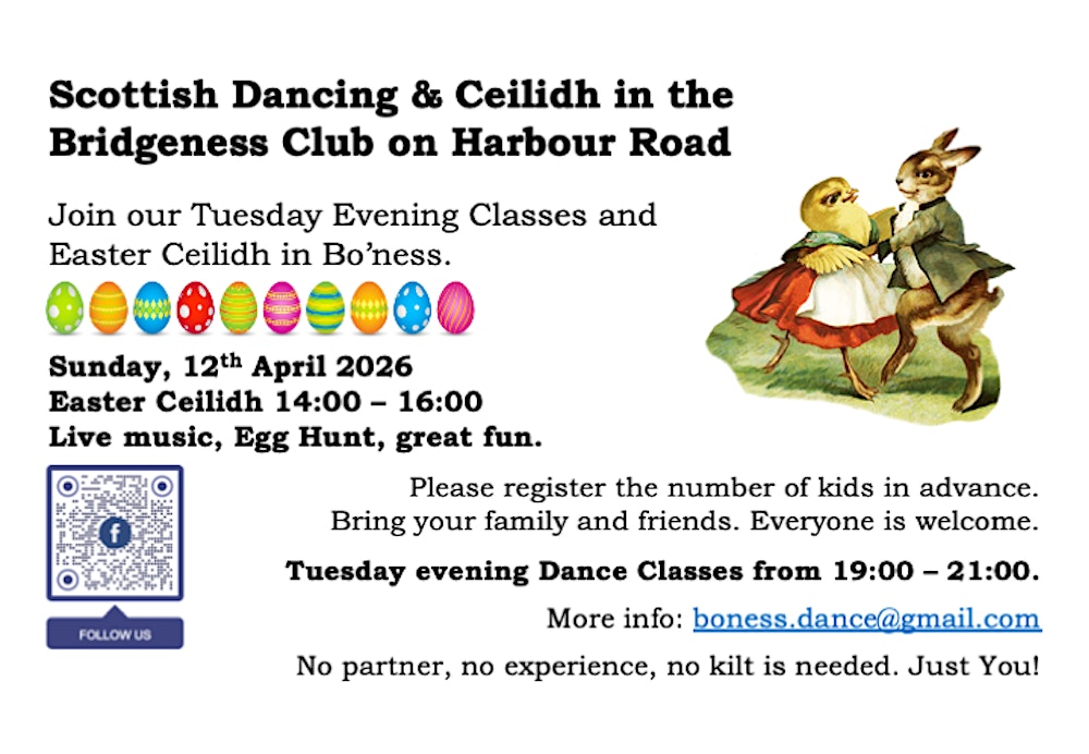 Sunday Afternoon Easter Ceilidh in Bo'ness
