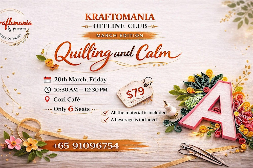 kraftomania's offline club -  March edition(quilling)