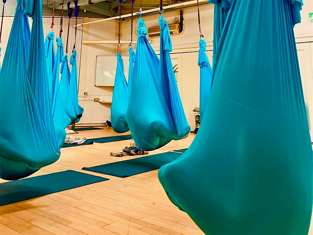 Aerial Sound Bath & Gentle Yin Yoga Flow: Edinburgh, 6th June, 12.45-2.15
