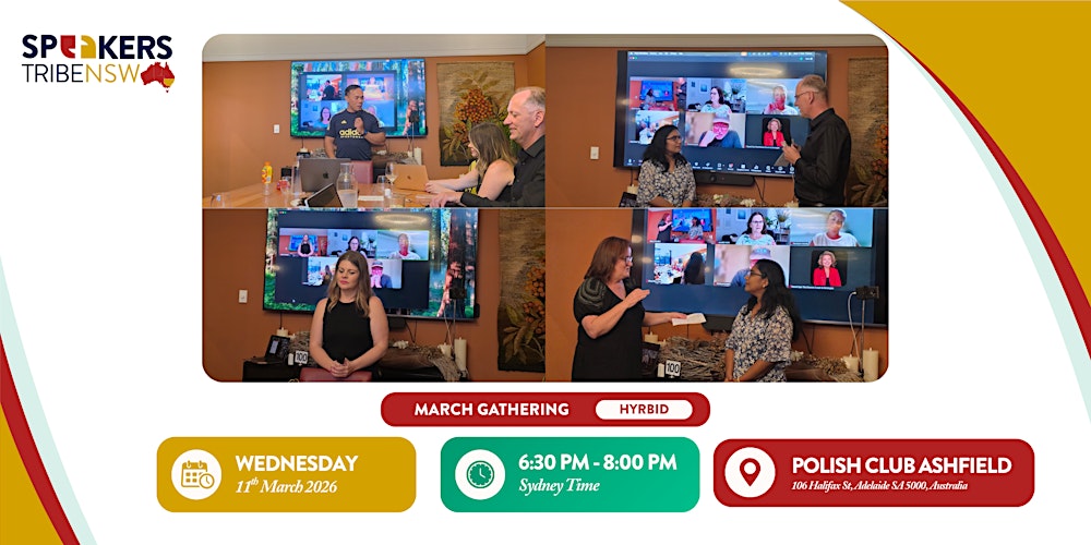 Speakers Tribe NSW - March Gathering