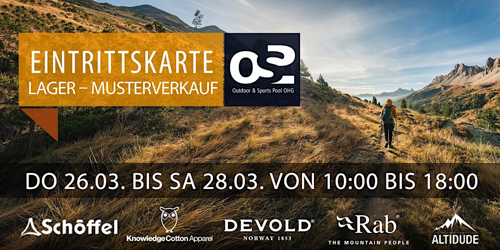 OSP Lager und Musterverkauf   26. MÄRZ  - 28. MÄRZ 2026