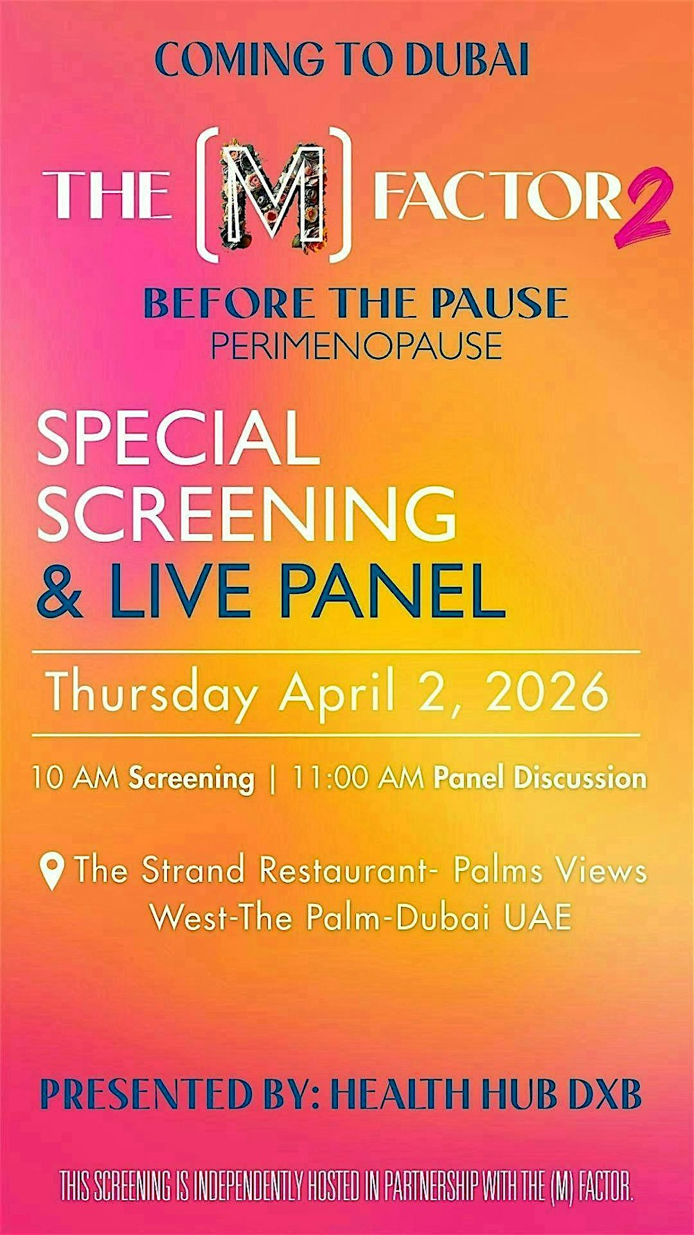 PAID EVENT- Screening of M Factor 2: Before The Pause