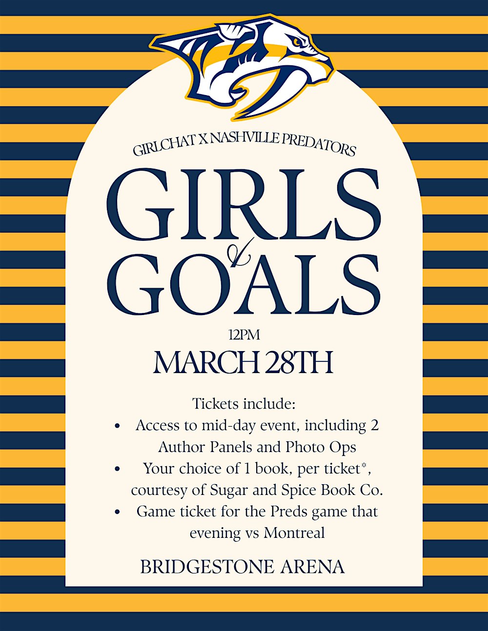 Girls & Goals with the Nashville Predators