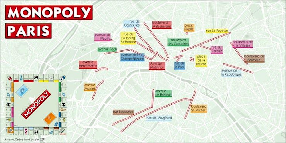 VÉLO & PATRIMOINE : Le Monopoly, une histoire des rues de Paris (part. 2)