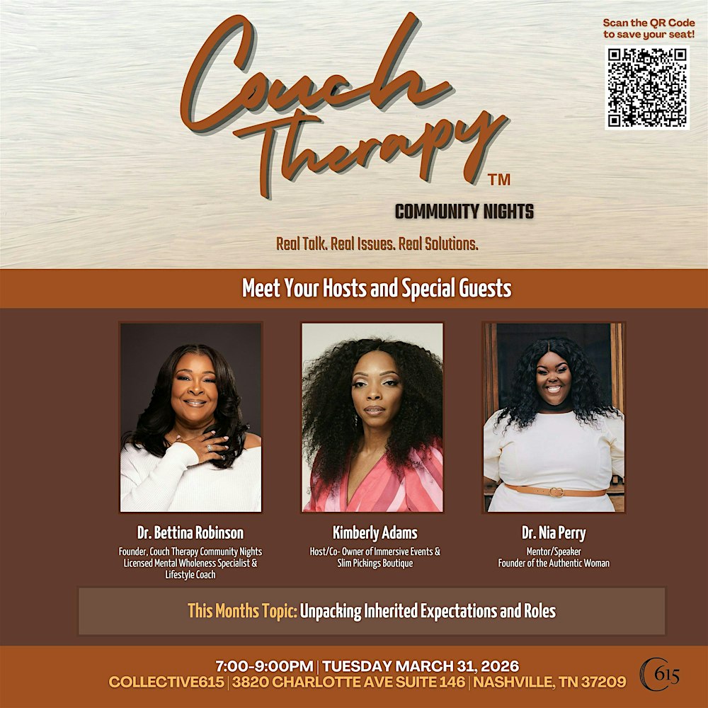 Couch Therapy Community Night March 2026 Edition