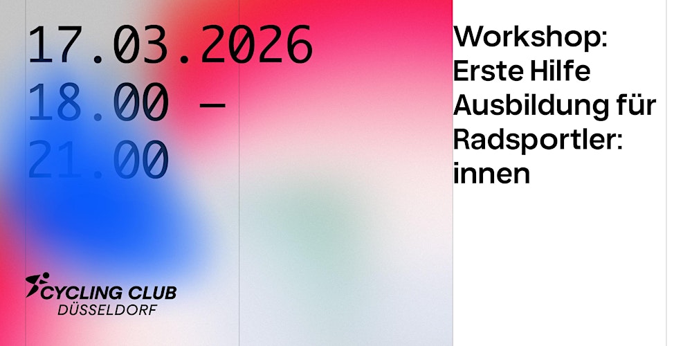 Workshop: Erste Hilfe für Radsportler:innen