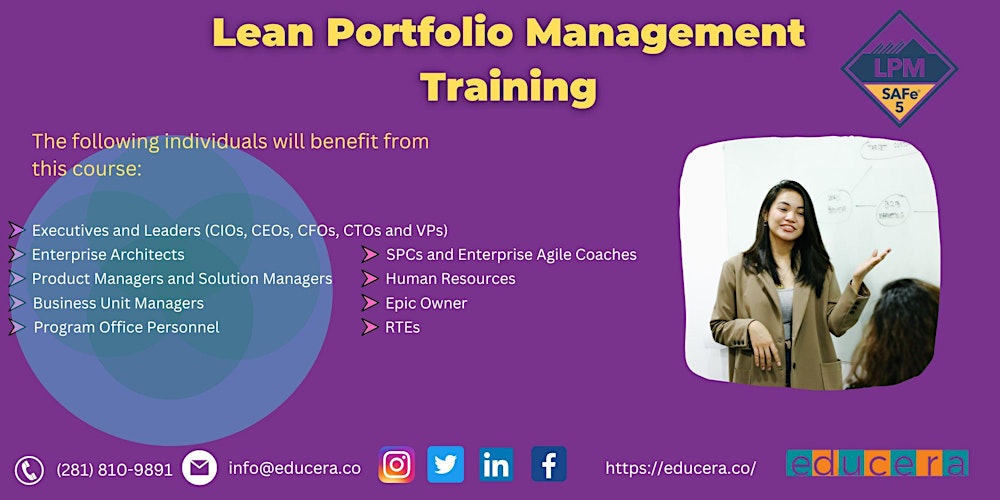 SAFe® 5.1 (LPM) 2Days  online Classroom Training in Nashville, TN