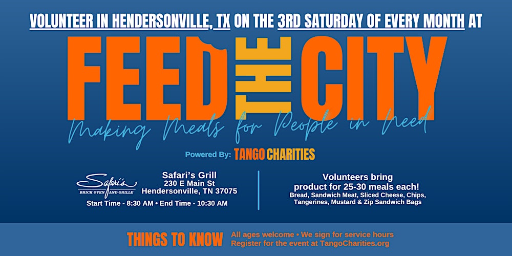 Feed The City Hendersonville: Making Meals for People In Need