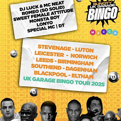 SUN CITY UK GARAGE BINGO